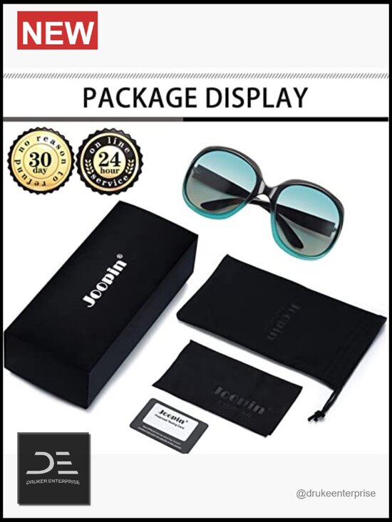 Oversized Polarized Sunglasses Women Butterfly Driving UV400 Protection main image 4